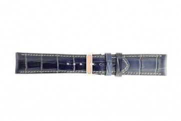 Bleu foncé cuir croco 61324.22mm WP